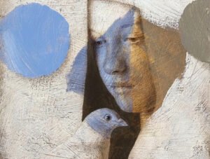 Composition with Ultramarine and Brown XI