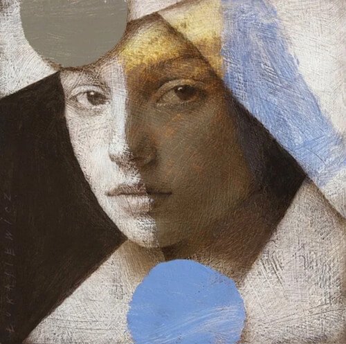 Composition with Ultramarine and Brown X