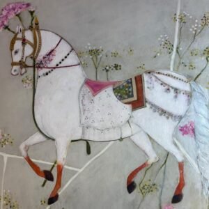 Equestrian Elegance Tapestries of Time VI 21×21