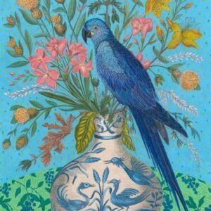 Macaw on a Vase 16×25
