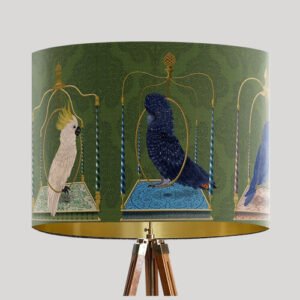 Parrot Swings on Verdant 16×10