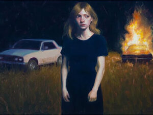 What Burns Behind Her