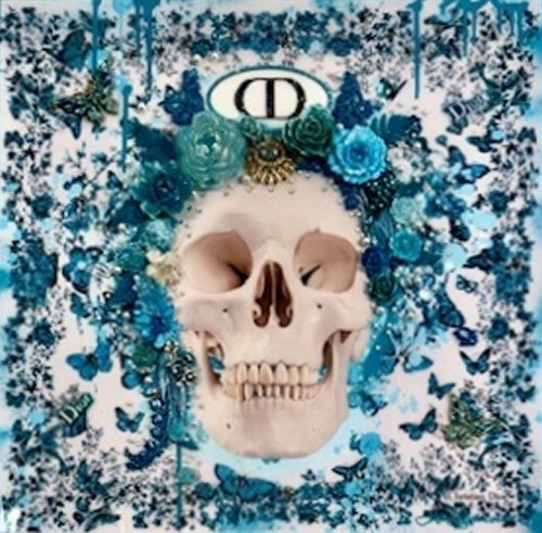 Aqua Dior Skull 24x24