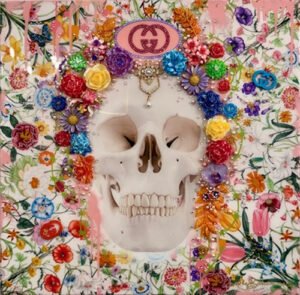 Floral Gucci Skull