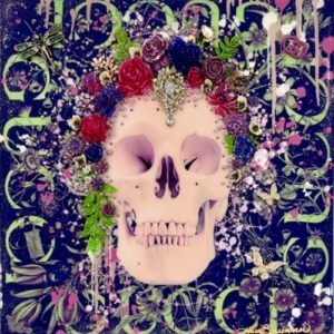 Royal Blue Gucci Skull 24x24