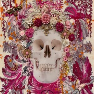 Tropical Hermes Skull 24x24