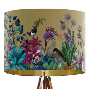 Lamp Shade Glorious Plumes Gold