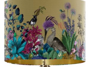 Lamp Shade Glorious Plumes Gold