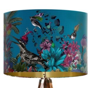 Lamp Shade Glorious Plume Blue Turquoise
