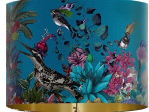 Lamp Shade Glorious Plume Blue Turquoise