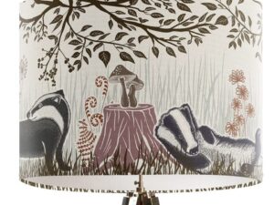Lamp Shade Country Lane Badgers Earth