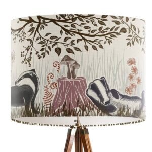 Lamp Shade Country Lane Badgers Earth