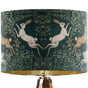 Lampshade Hare Dancers Green