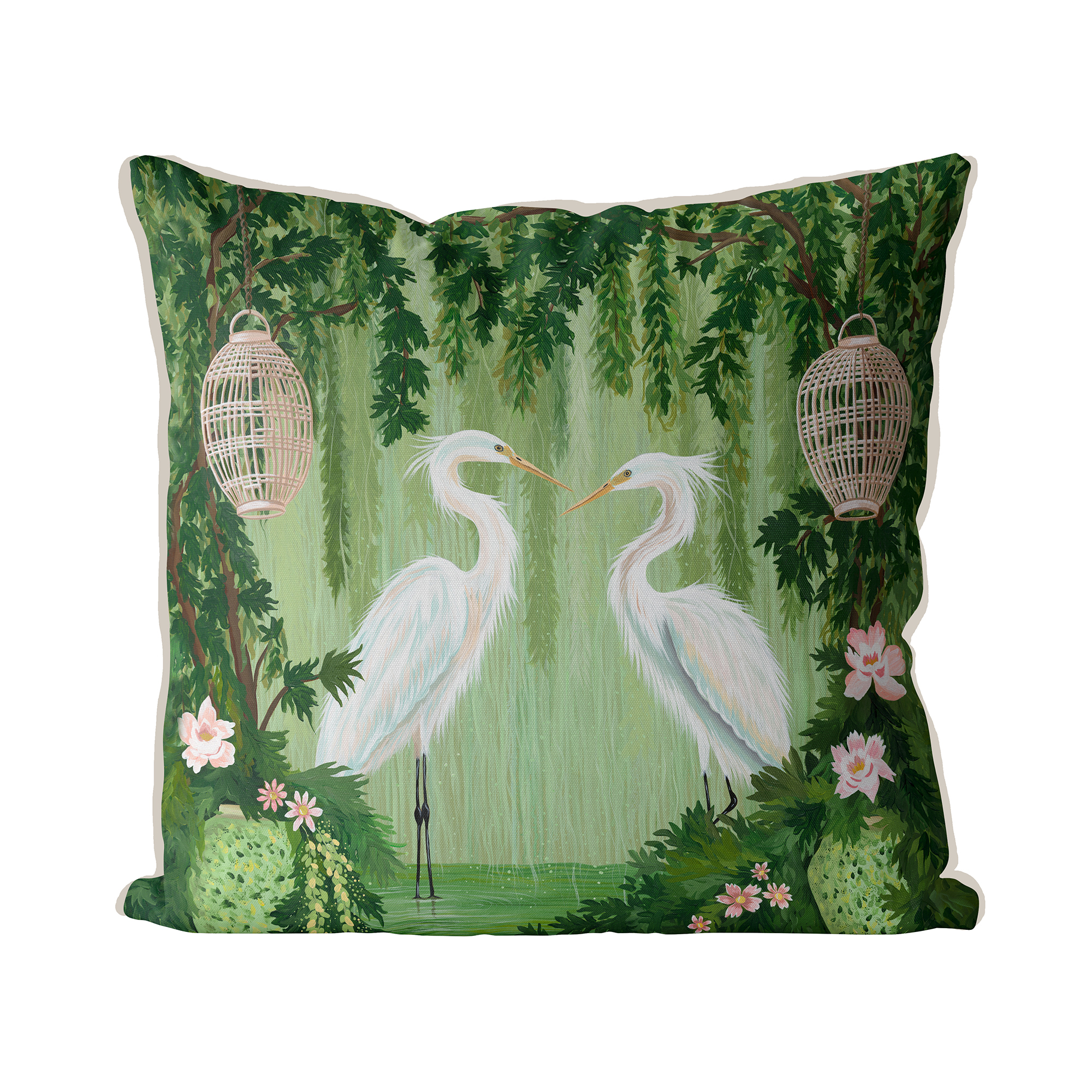 Ladies of The Bayou Cushion Cover Choice of Cotton or Luxury Velvet