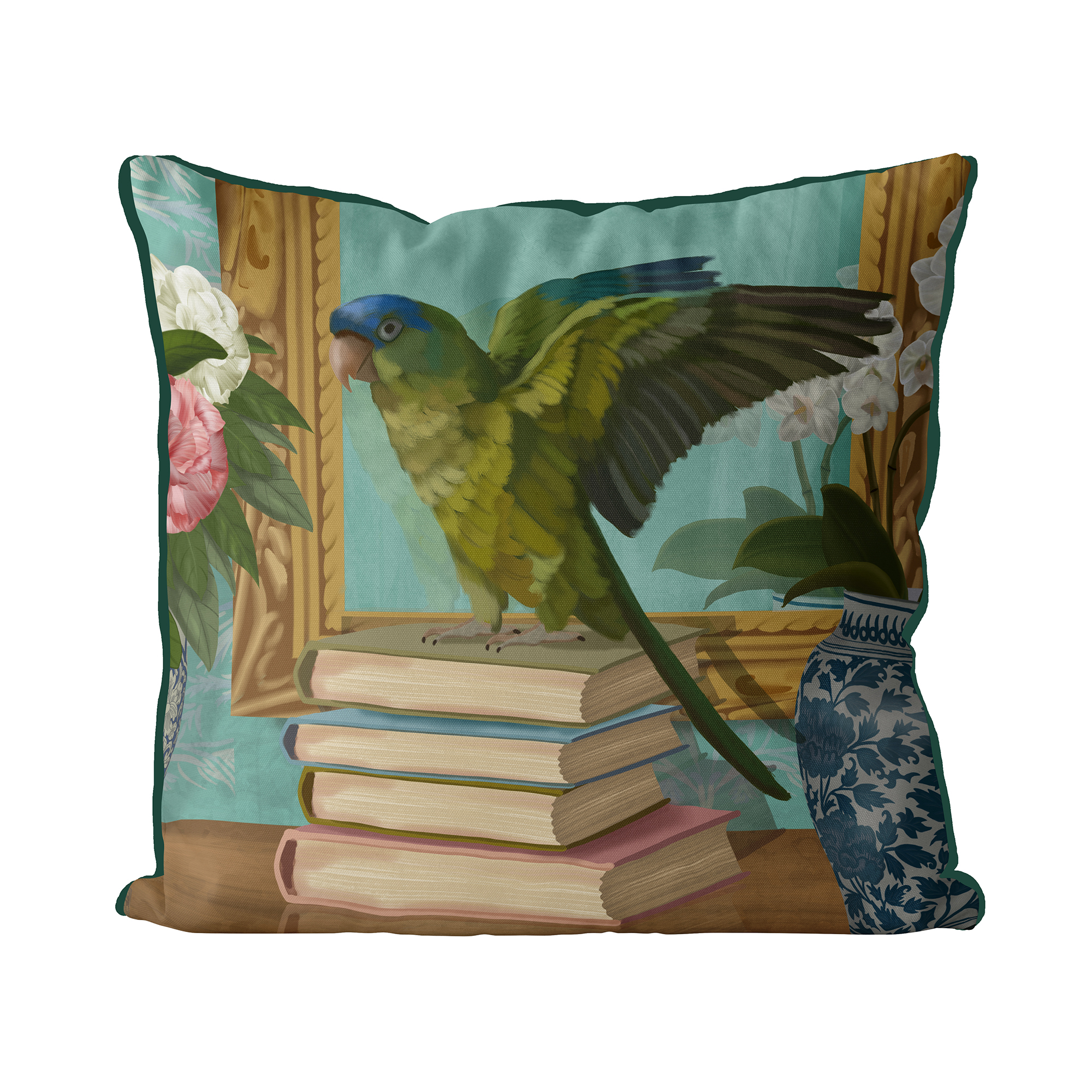 Parlour Parrot Perch Cushion Cover Choice of Cotton or Luxury Velvet