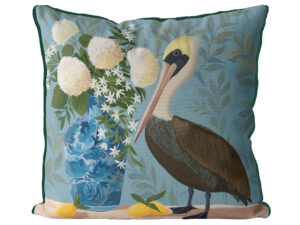 Lemon Thief Vase Cushion Cover Choice of Cotton or Luxury Velvet