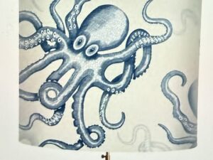 Octopus Random, Blue on White