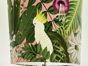 Tropical Lamp shade Rainforest Pink Parrots