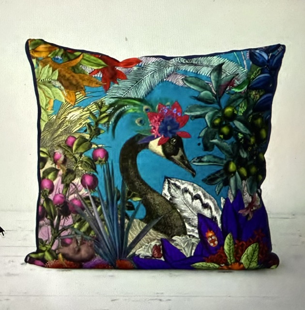 Glorious Plumes 2, Bird Cushion Cover