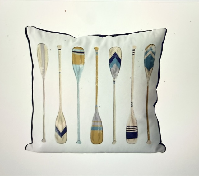 Vintage Style Oars 2, Cushion Cover - Image 3