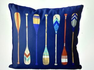 Vintage Style Oars 2, Cushion Cover