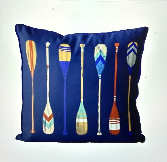 Vintage Style Oars 2, Cushion Cover