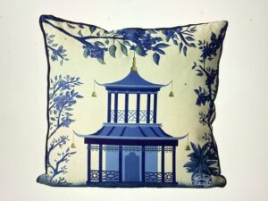 Blue Octopus 3, Blue & White Coastal Cushion Cover