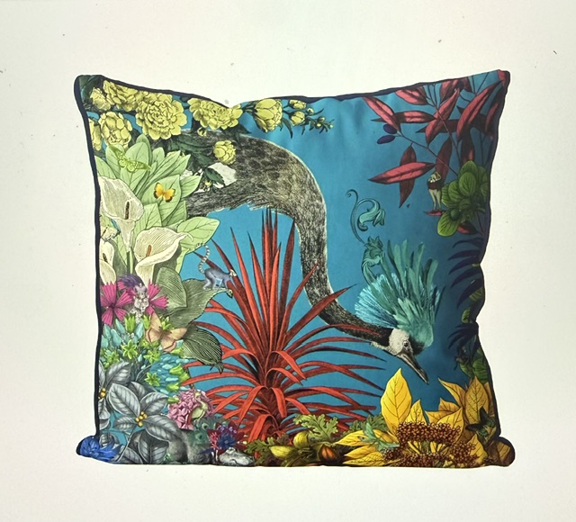 Glorious Plumes 6, Bird Cushion Cover - Image 2