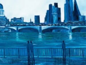 Jo Holdsworth SOUTH BANK LONDON REFLECTIONS 59×39