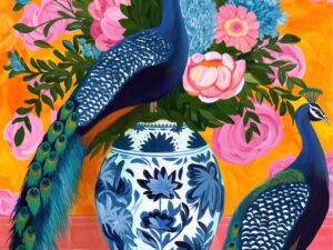 Kelly McLaughlan Double Bloom Peacocks