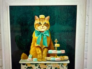 McLaughlan Cat with Macaroons